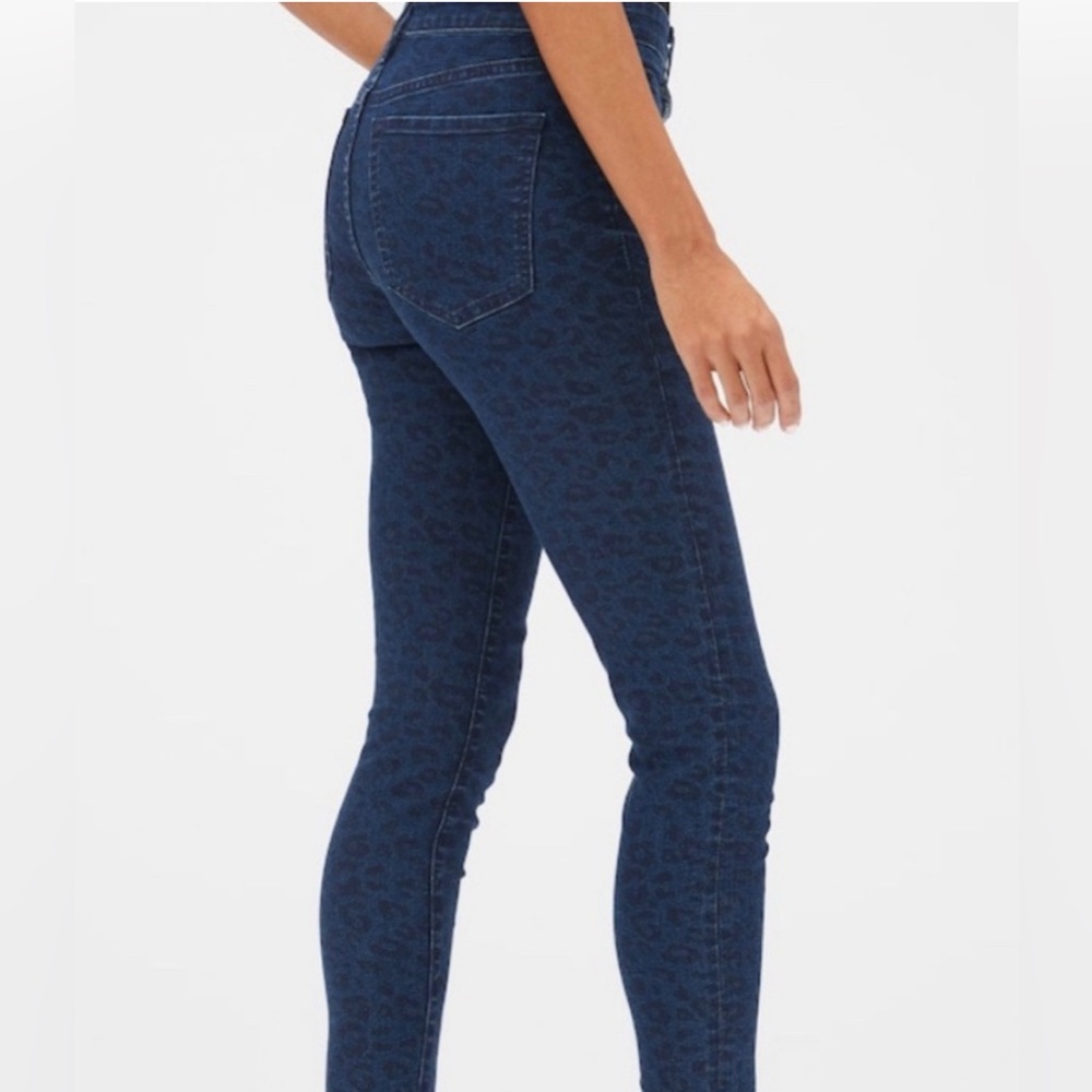 Gap 1969 Leopard Print Skinny Jeans